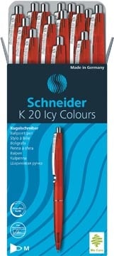 Schneider Schneider balpen K20 Icy Colours, medium, rood
