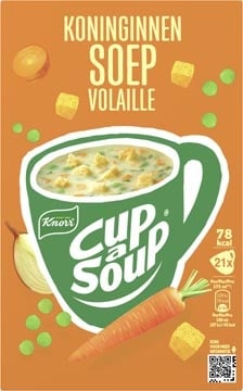 Cup A Soup Knorr Cup-a-Soup koninginnensoep, pak van 21 zakjes