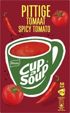 Cup A Soup Knorr Cup-a-Soup pittige tomaat, pak van 21 zakjes