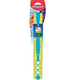 Maped Maped Kidy Learn lat Kidygrip, 30 cm, geassorteerde kleuren, blister van 1 stuk