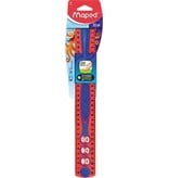Maped Maped Kidy Learn lat Kidygrip, 30 cm, geassorteerde kleuren, blister van 1 stuk