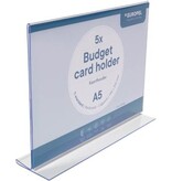 Europel Europel folderhouder Budget, met T-voet, ft A5, liggend, pak van 5 stuks