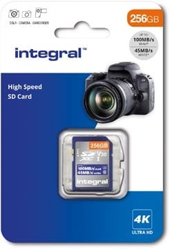 Integral Integral geheugenkaart SDXC V30,  256 GB