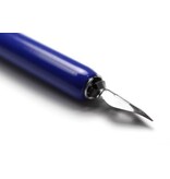 Kangaro Kangaro tekenpenhouder met kroontjes, blauw, blister van 1 houder en 5 kroontjes