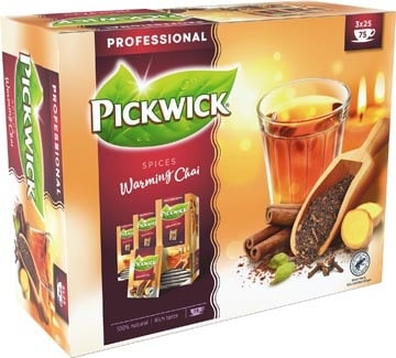 Pickwick Pickwick thee, warming chai, pak van 25 zakjes