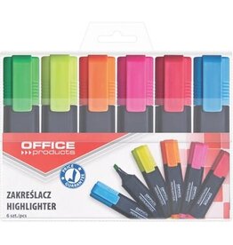 Office Products OFFICE products markeerstift, 1-5 mm, geassorteerde kleuren, etui van 6 stuks
