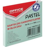 Office Products OFFICE products memoblok Pastel, 76 x 76 mm, 100 vel, pastelgroen