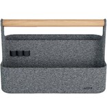 Leitz Leitz draagbare bureau organizer, met handvat, vilt, grijs
