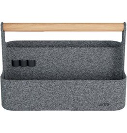 Leitz Leitz draagbare bureau organizer, met handvat, vilt, grijs