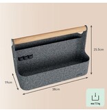 Leitz Leitz draagbare bureau organizer, met handvat, vilt, grijs