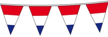 DBV Vlaggenlijn, 10 m, rood-wit-blauw — levering per 12