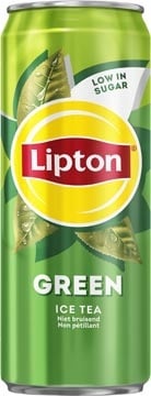 Lipton Ice Tea Lipton Ice Tea Green frisdrank, niet bruisend, sleek blik van 33 cl, pak van 24 stuks
