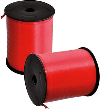 Merkloos Inpaklint, 10 mm x 250 m, rood