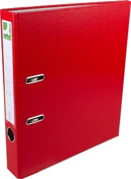 Q-CONNECT Q-CONNECT ordner, voor ft A4, uit PP en papier, met beschermrand, rug van 5 cm, rood