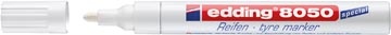 Edding Edding bandenmarker e-8050, wit — levering per 10