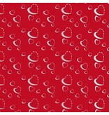 Merkloos Geschenkpapier Silver Hearts, 70 cm x 2 m