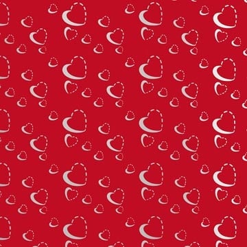 Merkloos Geschenkpapier Silver Hearts, 70 cm x 2 m
