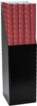 Merkloos Geschenkpapier Silver Hearts, 70 cm x 2 m