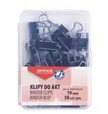 Office Products OFFICE products foldbackclip, zwart, 19 mm, plastic doos van 30 stuks