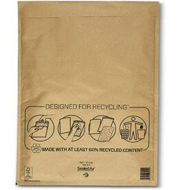 Mail Lite luchtkussenenveloppen, goud, K/7, 350 x 470 mm, doos van 100 stuks