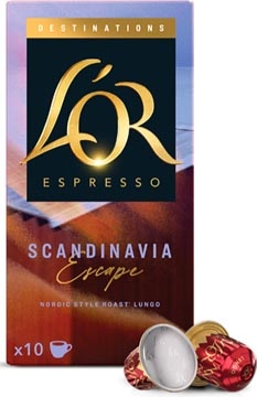 Douwe Egberts Douwe Egberts L'Or Destinations koffiecapsules, Scandinavia, pak van 10 stuks