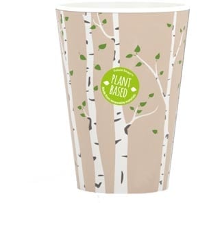 Q-CONNECT Drinkbeker Plant Based, uit karton, 180 ml, pak van 100 stuks