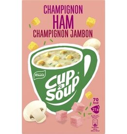 Cup A Soup Knorr Cup-a-Soup champignon & ham, pak van 21 zakjes
