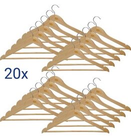 Maul MAUL kleerhanger Mira, uit hout, pak van 20 stuks