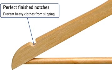 Maul MAUL kleerhanger Mira, uit hout, pak van 20 stuks