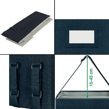 Leitz Leitz draagbare bureau organizer Hot Desking, met draagriemen, grijs