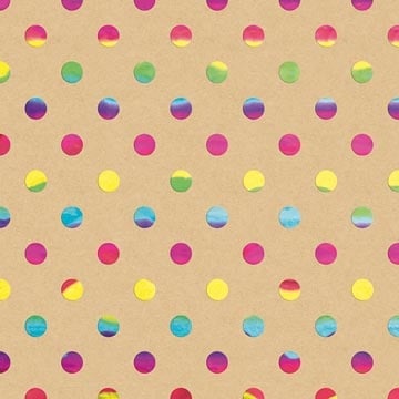Merkloos Geschenkpapier Rainbow, 70 cm x 1,5 m, 4 verschillende motieven