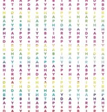 Merkloos Geschenkpapier Rainbow, 70 cm x 1,5 m, 4 verschillende motieven