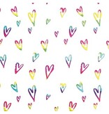 Merkloos Geschenkpapier Rainbow, 70 cm x 1,5 m, 4 verschillende motieven