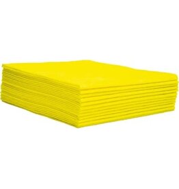 Universele poetsdoek, 1/4 vouw, ft 30 x 33 cm, geel, doos van 150 stuks, boîte de 150 pièces