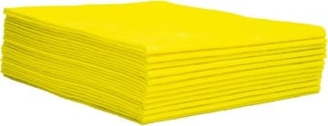 Universele poetsdoek, 1/4 vouw, ft 30 x 33 cm, geel, doos van 150 stuks, boîte de 150 pièces