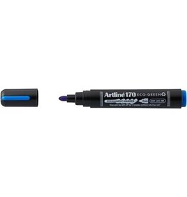 Artline Artline permanent marker Drysafe 170 Eco-Green, 2 mm, ronde punt, blauw