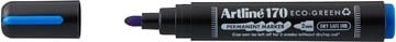 Artline Artline permanent marker Drysafe 170 Eco-Green, 2 mm, ronde punt, blauw