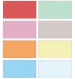 Office Products OFFICE products verdeelstroken, 240 x 105 mm, pak van 100 stuks, geassorteerde kleuren