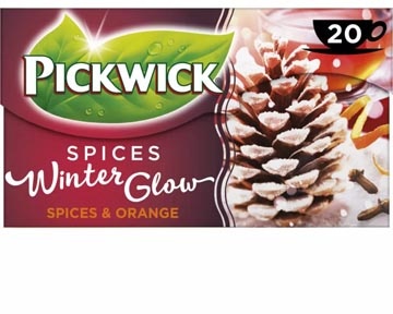 Pickwick Pickwick thee, zwarte thee winter glow, fairtrade, pak van 25 zakjes