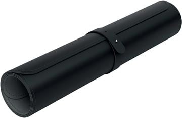 Leitz Leitz bureauonderlegger en muismat, lederlook, ft 80 x 40 cm, zwart