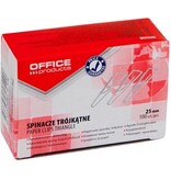 Office Products OFFICE products papierklemmen, 25 mm, gegalvaniseerd, driehoekig, doos van 100 stuks