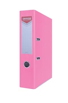 Office Products OFFICE products ordner, voor A4, uit karton, rug van 7,5 cm, roze