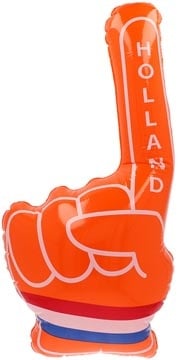 DBV Oranje hand, opblaasbaar