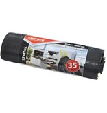Office Products OFFICE products vuilniszak, LDPE, 25 micron, 35 liter, zwart, rol van 15 stuks