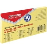 Office Products OFFICE products memoblok, 76 x 127 mm, 100 vel, geel