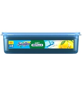 Swiffer Swiffer navulling vochtige vloerdoekjes Lemon, pak van 24 stuks