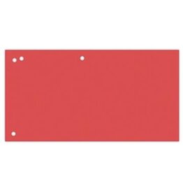 Office Products OFFICE products verdeelstroken, 240 x 105 mm, pak van 100 stuks, rood