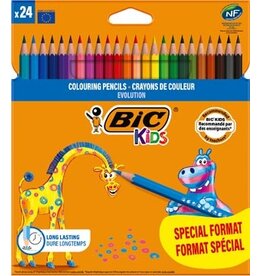 Bic Kids Bic Kids kleurpotlood Evolution, blister van 18 + 6 gratis