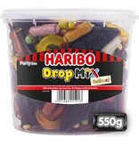 Haribo Haribo snoepgoed Drop mix gekleurd, emmer van 550 g