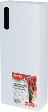Office Products OFFICE products bindruggen, pak van 100 stuks, 10 mm, zwart